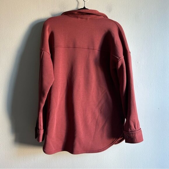 Lazy Pants Sz M Raspberry Shacket - Picture 9 of 10